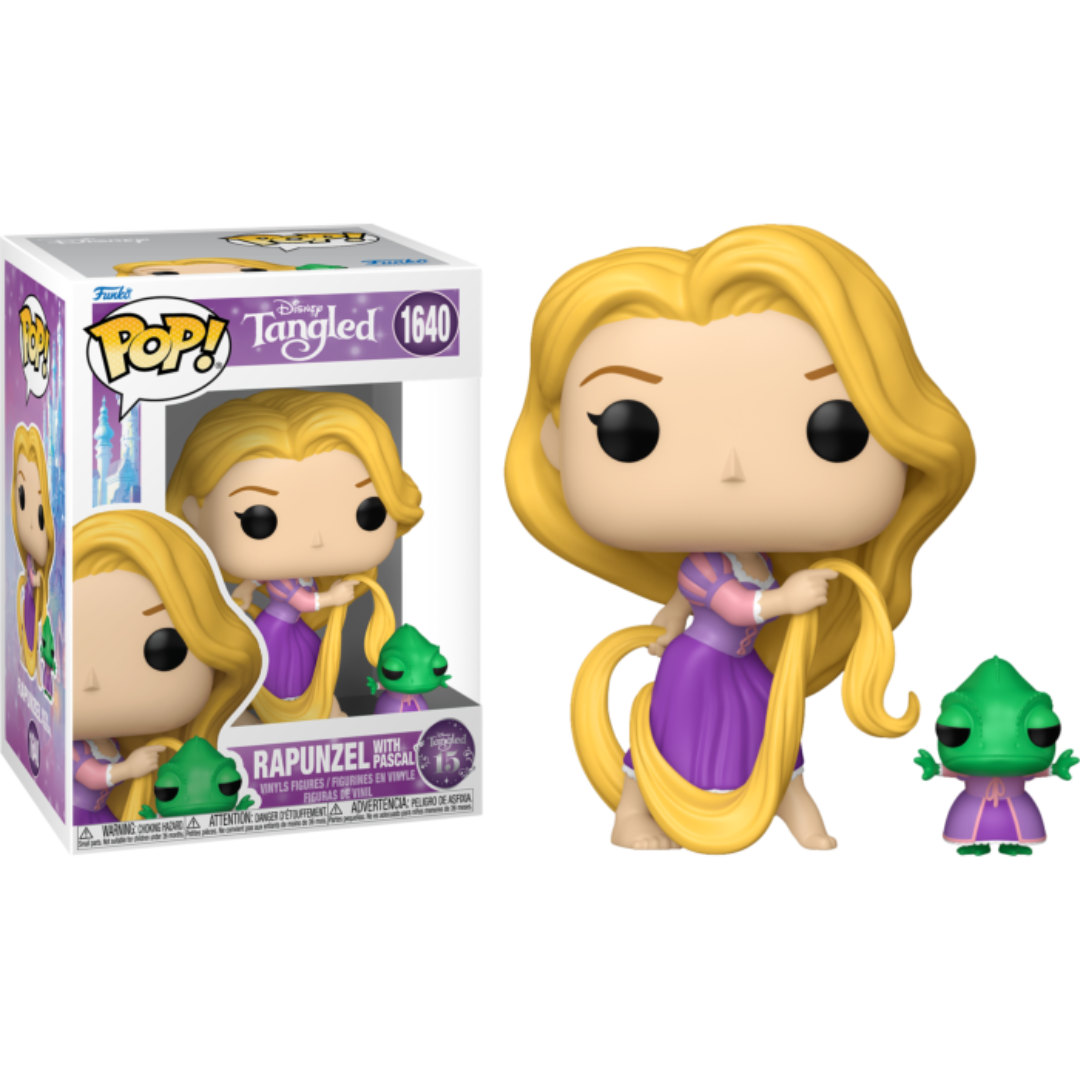 Funko Pop! Tangled 15th Anniversary - Rapunzel with Pascal #1640 - Pops Funko Pop! Tangled 15th Anniversary - Rapunzel with Pascal #1640 - Pops