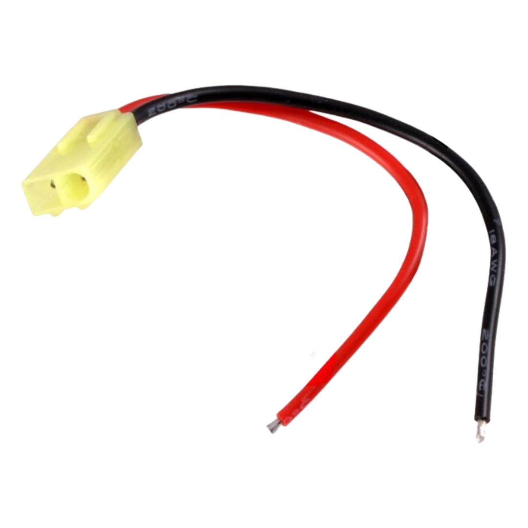 Mini Tamiya Plug with 10cm Leads, Male & Female KIT