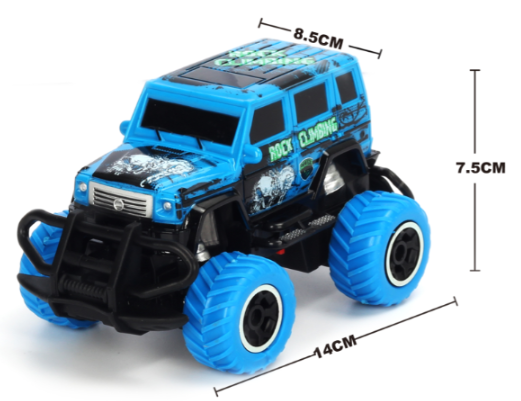 1:43 Scale 4 channel RC RTR car - Blue