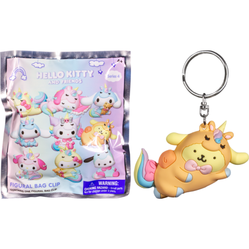 Hello Kitty and Friends - Mystery Series 4 3D Figural Foam Bag Clip Blind Bag (Display of 24)