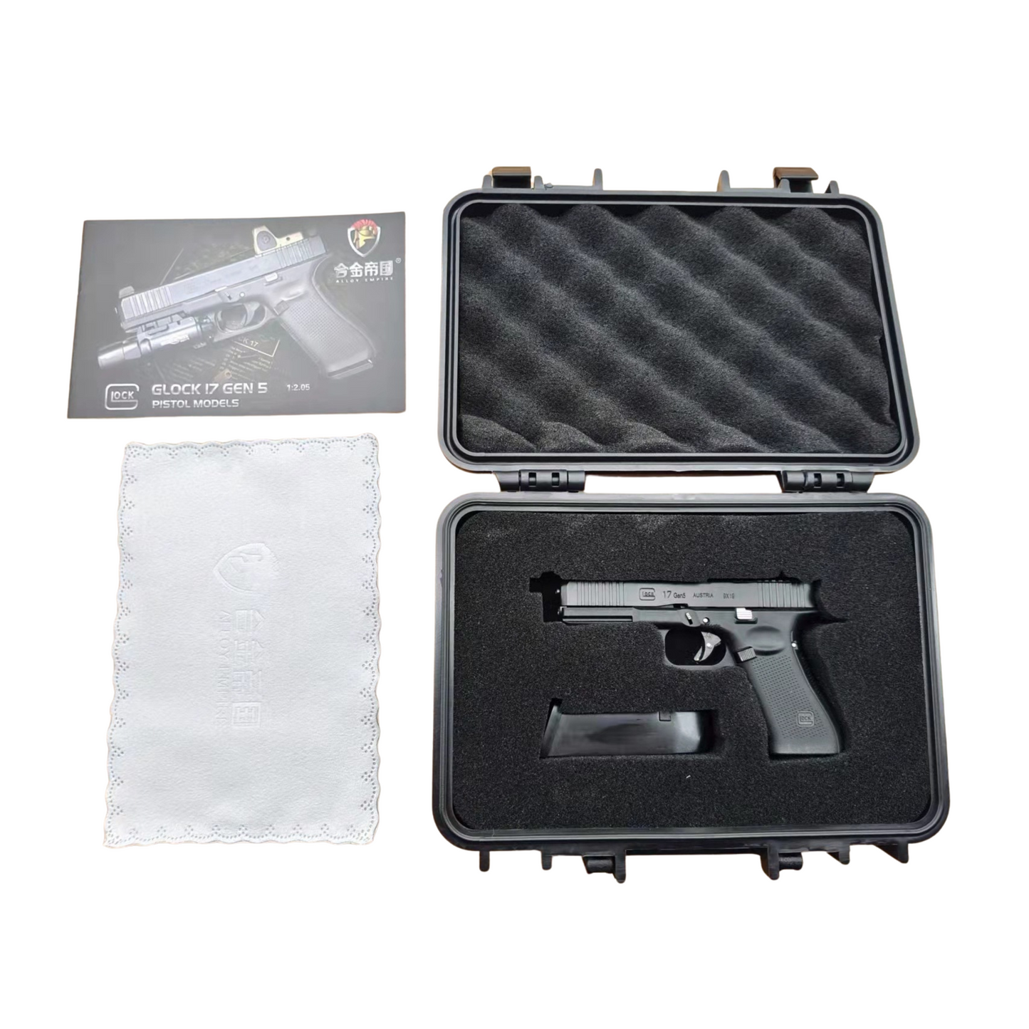 
                  
                    1:3 Scale metal G17 ejecting keychain Tan and Black
                  
                