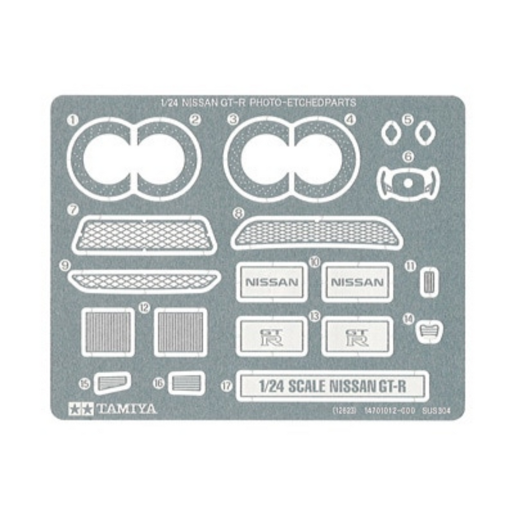 TAMIYA NISSAN GT-R PHOTO-ETCHED PARTS