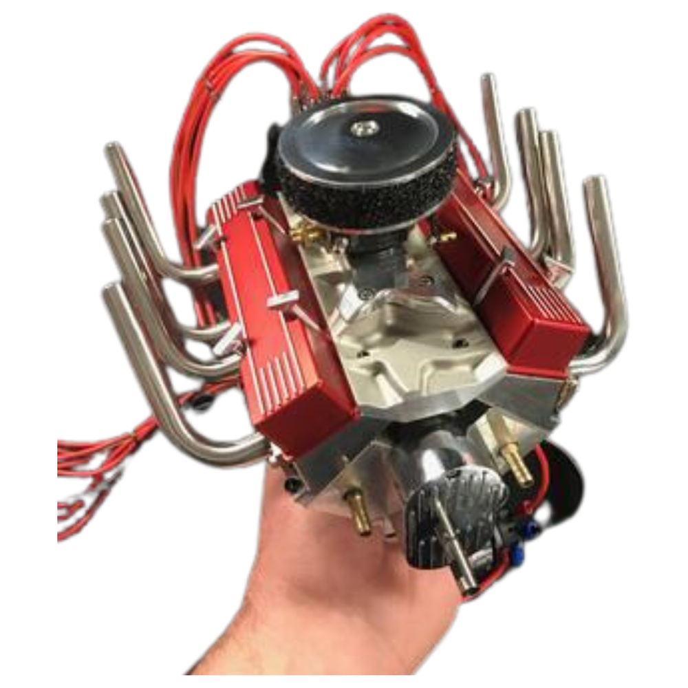 1/4 Scale V8 Nitro Powered Single Carburetor Working Engine