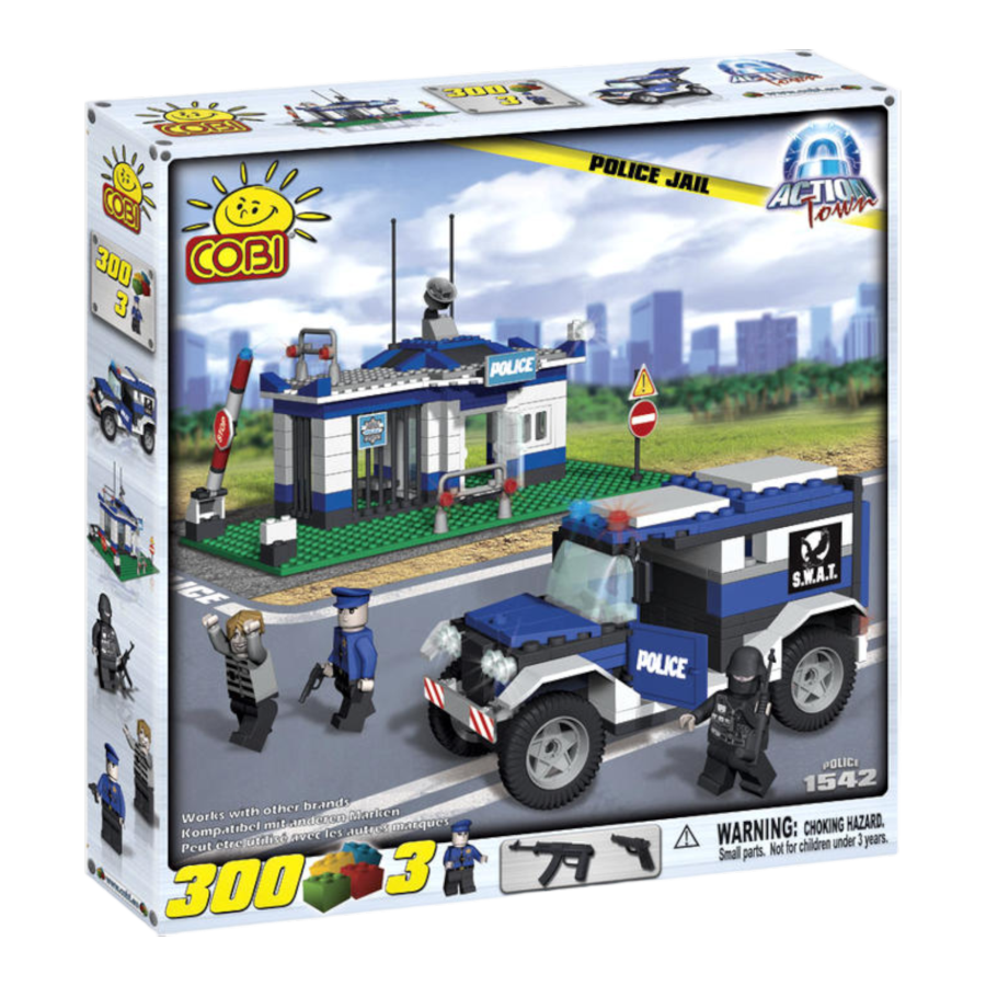 Action Town - 300 Piece Police Jail Construction Set