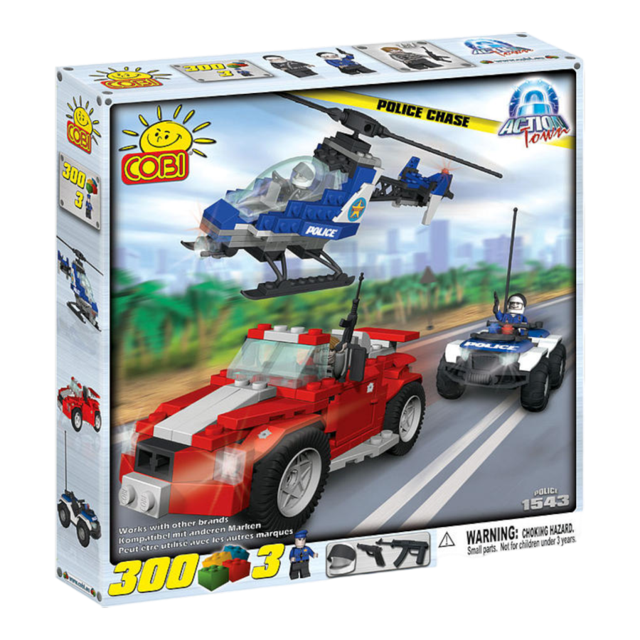 Action Town - 300 Piece Police Chase Construction Set