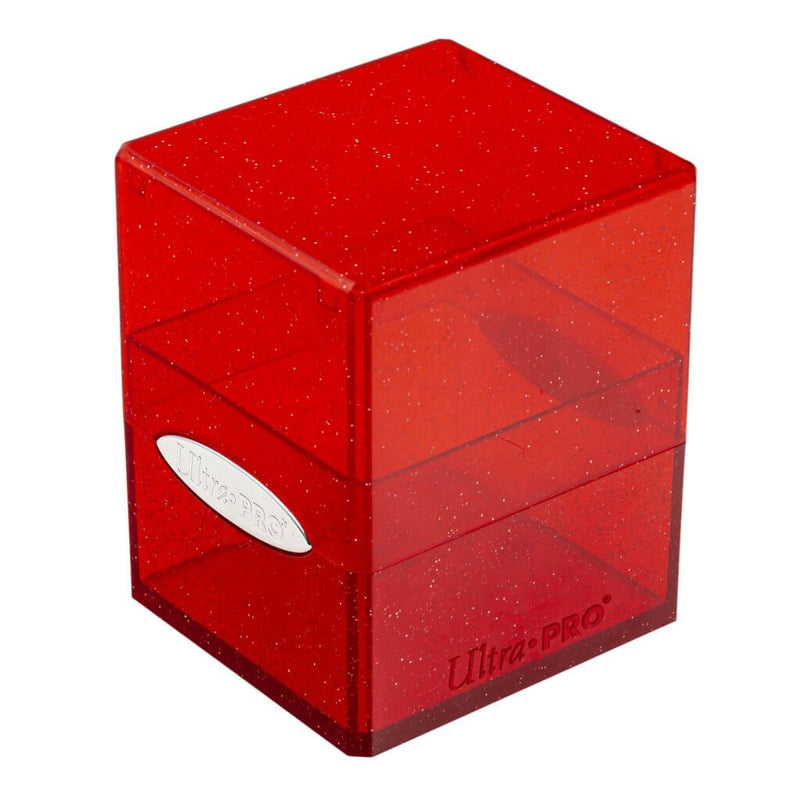 ULTRA PRO Deck Box Satin Tower Glitter- Red