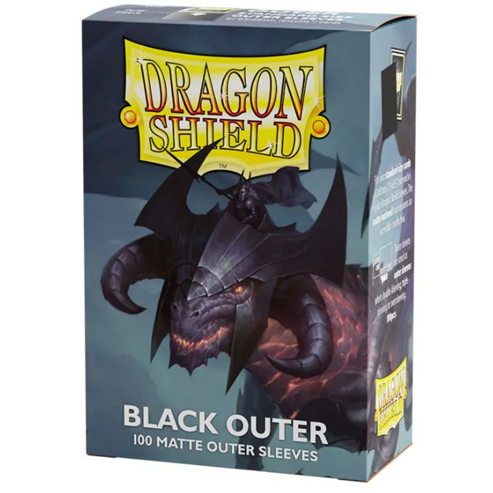 Dragon Shield: Outer Card Sleeves – Matte – Black