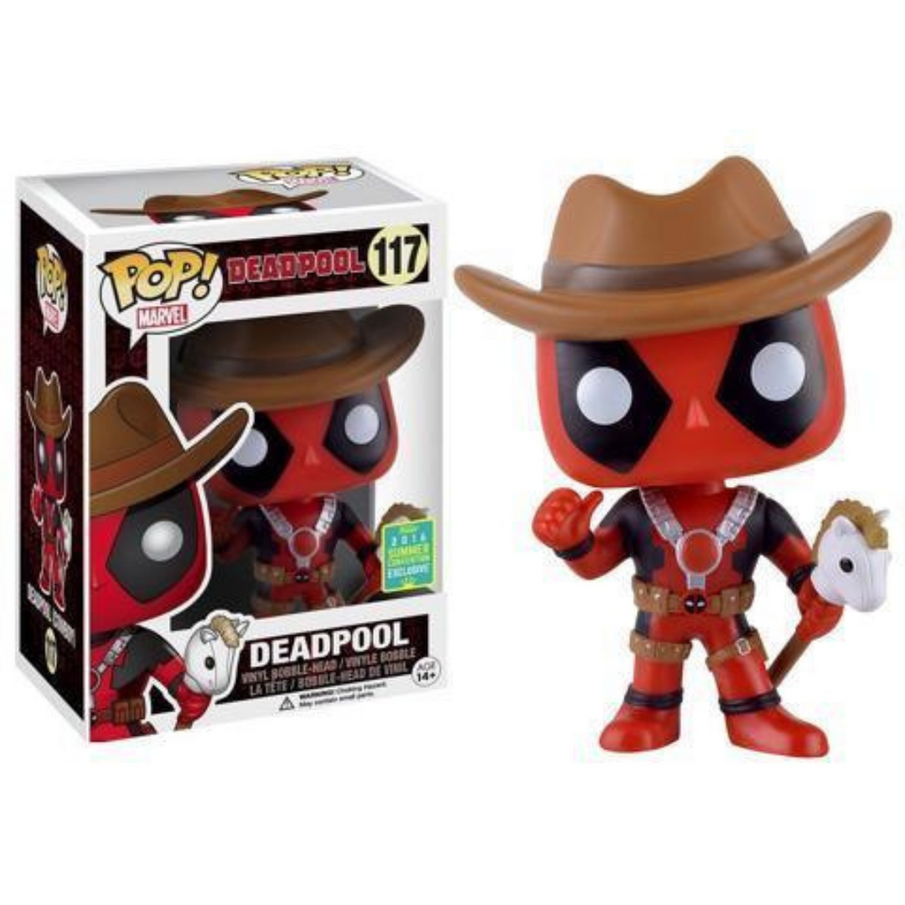 Deadpool - Deadpool POP! Vinyl (cowboy hat with horse toy)