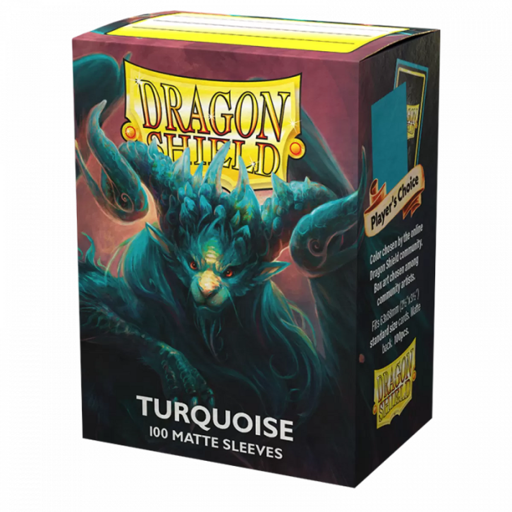Dragon Shield: Card Sleeves – Matte – Turquoise (Dark)
