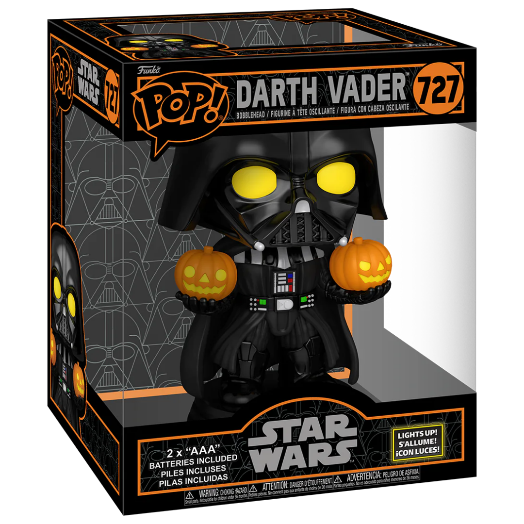 
                  
                    Star Wars: Halloween - Darth Vader (Lights Up) 6 Inch Pop! Vinyl Figure
                  
                
