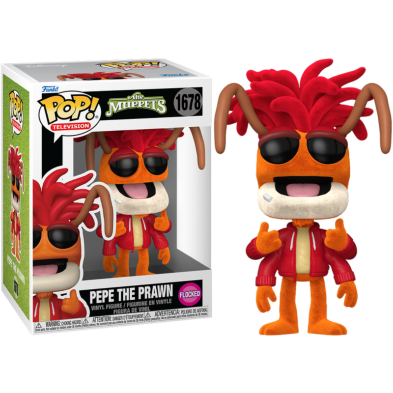 The Muppets - Pepe the Prawn (Flocked) Pop! Vinyl Figure