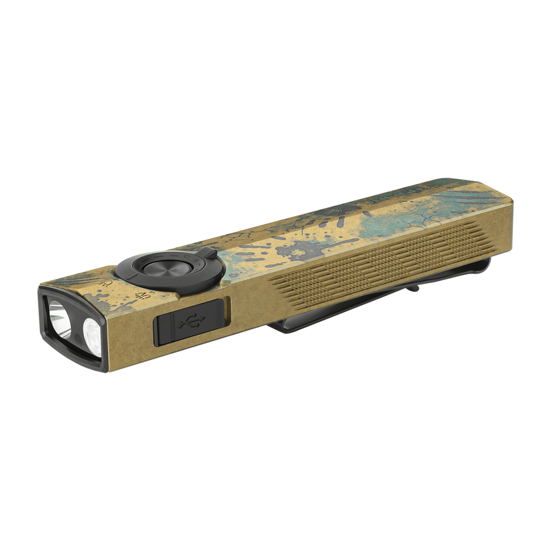 Olight ArkPro EDC Flashlight 1500 Lumens UV Green Laser Flat Unibody Light
