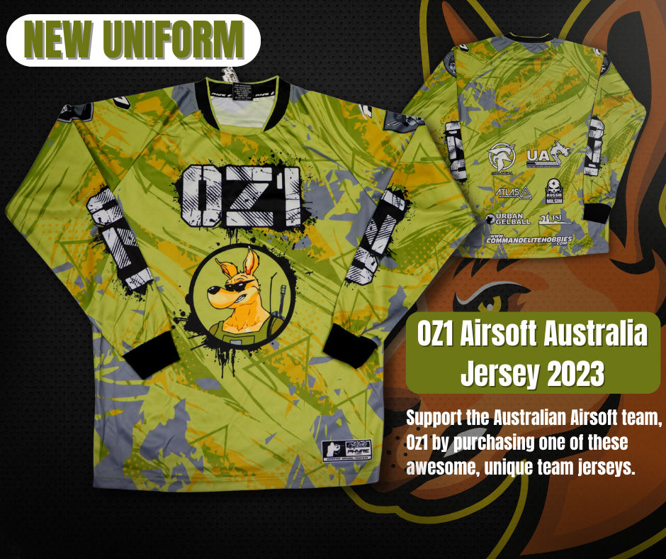 
                  
                    OZ1 Airsoft Australia Jersey 2023
                  
                