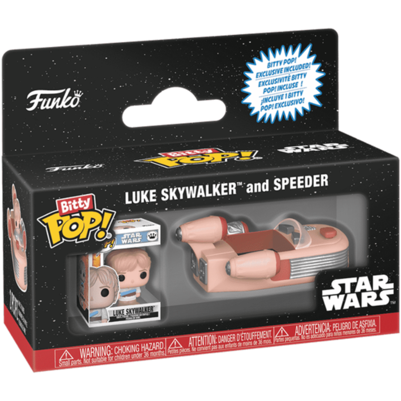 Star Wars - Luke Skywalker with Speeder Bitty Pop! Rides Vinyl Figure