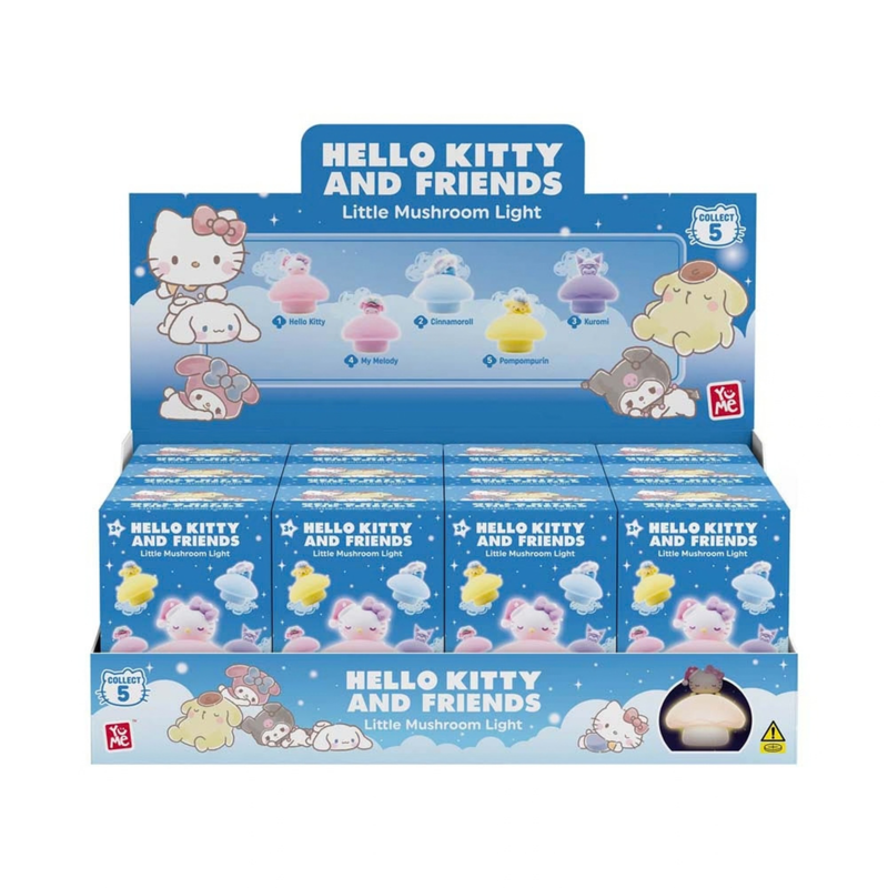 YuMe Hello Kitty and Friends Night Light Little Mushroom Light Series Blind Box