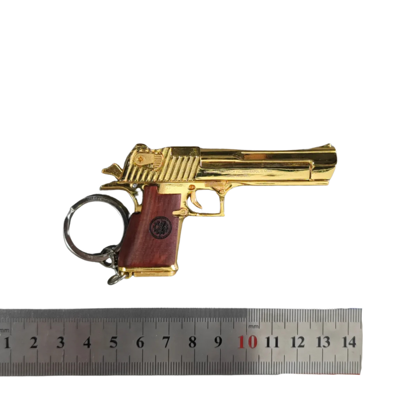 Mini Desert Eagle Keychain – Functional Slide with Imitation Round