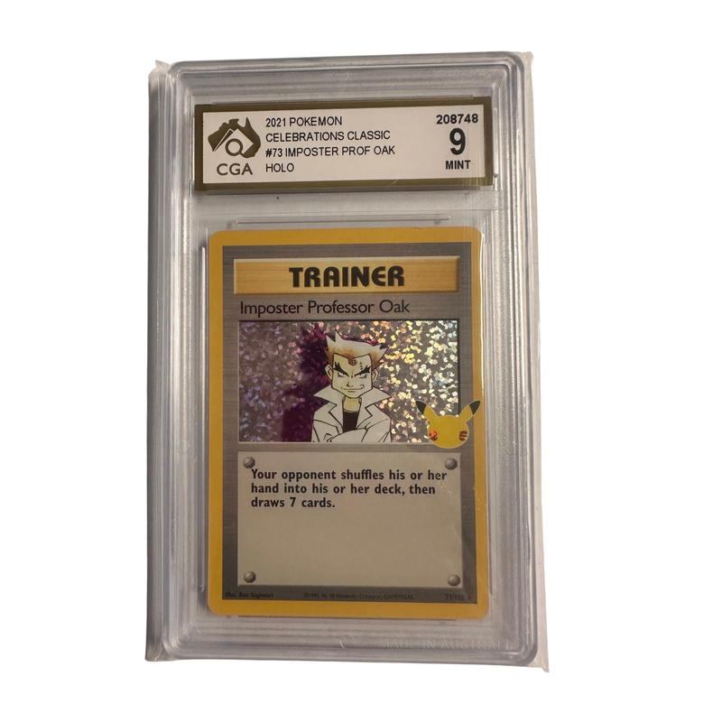 CGA Graded Pokemon Imposter Professor Oak Graded 9