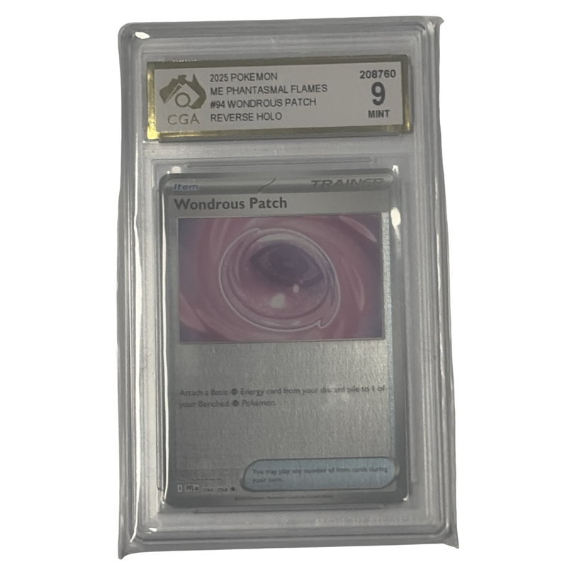 CGA Graded Pokemon Mega Evolutions: Phantasmal Flames - #94 Wondrous Patch - Reverse Holo