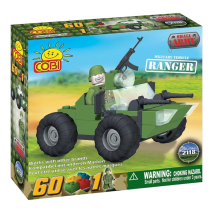الجيش الصغير - مجموعة بناء مركبة عسكرية رينجر مكونة من 60 قطعة 