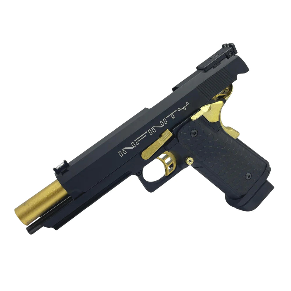
                  
                    مسدس مزدوج الجرس HI-CAPA INFINITY 5.1 GBB GEL BLASTER (ذهبي)
                  
                