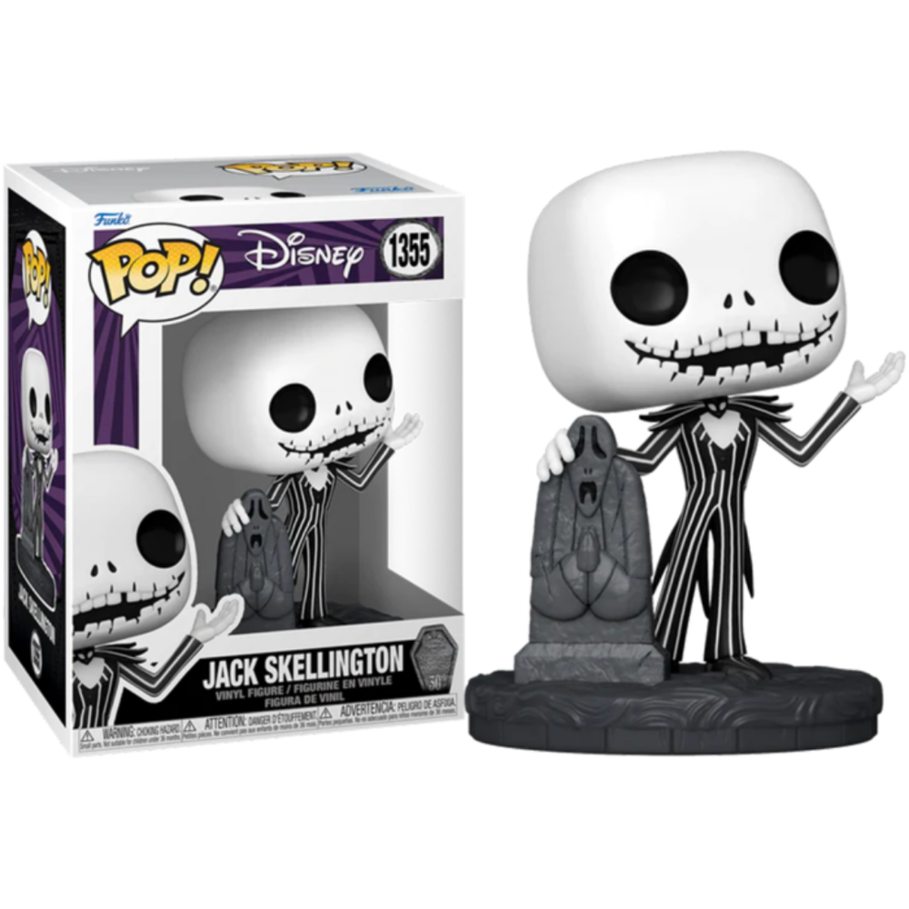 The Nightmare Before Christmas 30th Anniversary - Jack Skellington with Gravestone Pop! Vinyl Figure