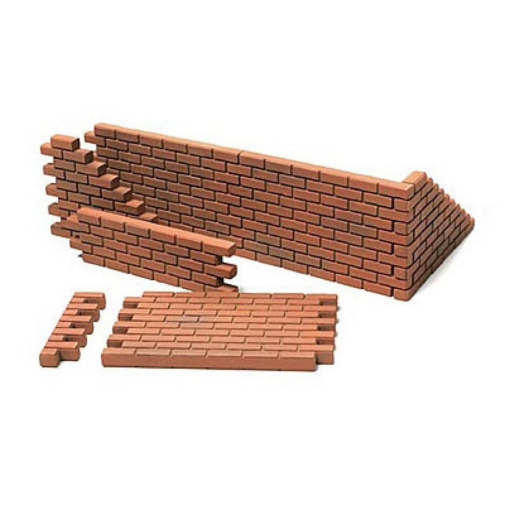 TAMIYA 1/48 SCALE BRICK WALL, SAND BAG & BARRICADE SET SELF BUILD KIT