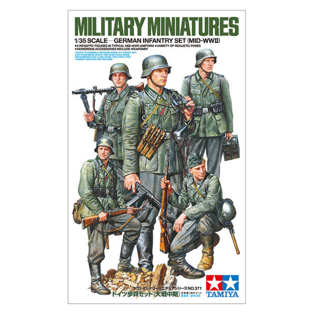 TAMIYA GERMAN INFANTRY MID-WWII 1:35 SELF BUILD KIT