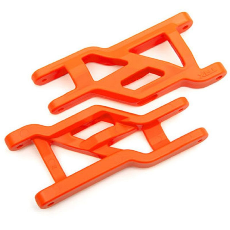 TRAXXAS SUSPENSION ARMS ORANGE FRONT HEAVY DUTY (2)