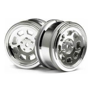 #3857 - VINTAGE STOCK CAR WHEEL 26mm CHROME (0mm OFFSET)-HPI RACING-ProHobbies