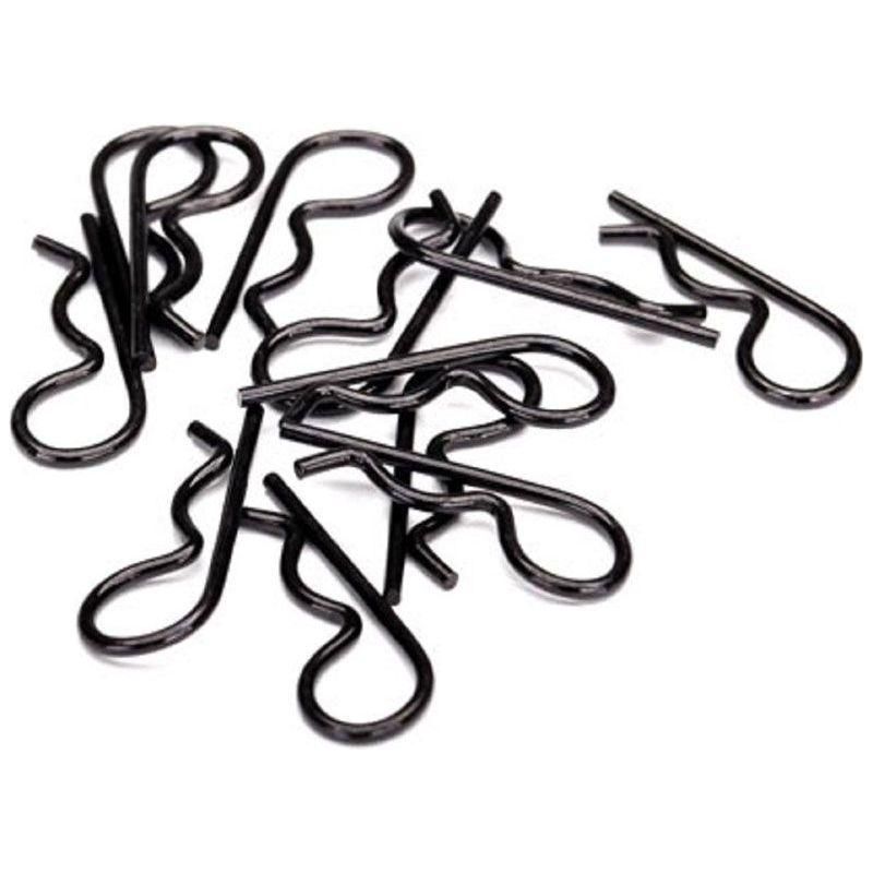 TRAXXAS BODY CLIPS HEAVY DUTY BLK (12)