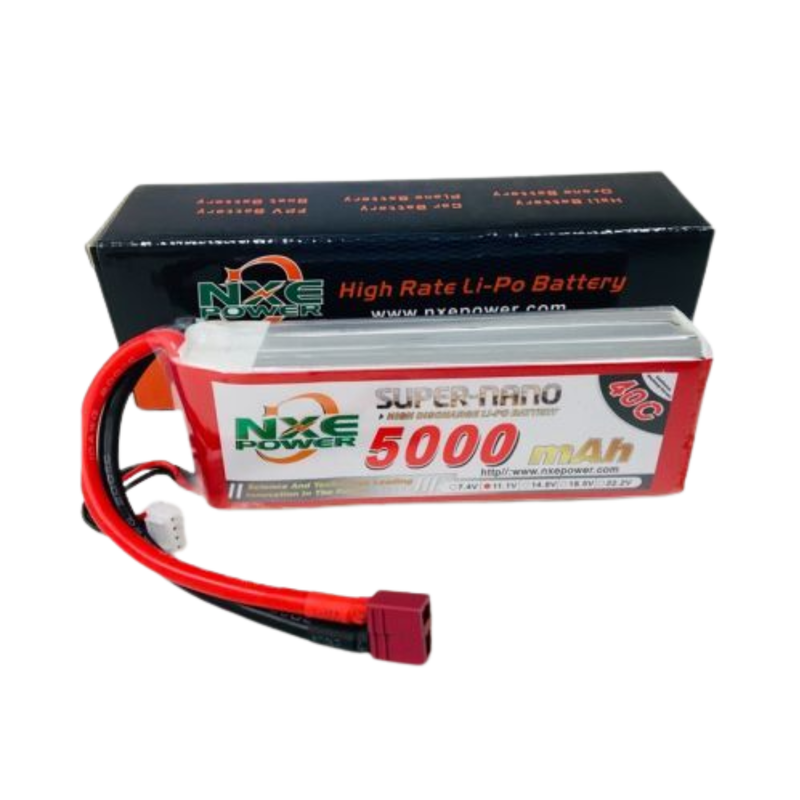 NXE 11.1v 5000mah 40c S/case Lipo w/dean