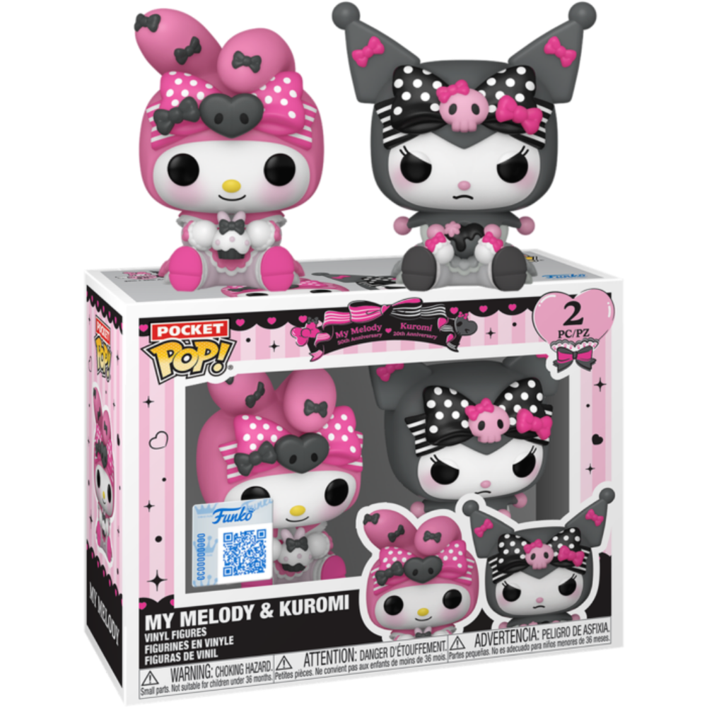 Hello Kitty & Friends - My Melody & Kuromi Pocket Pop! Vinyl Figure 2-Pack