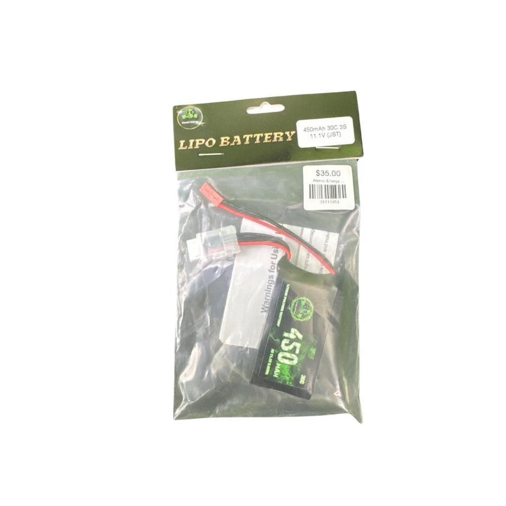 
                  
                    Atomic Energy - 11.1v Lipo Battery 450mAh 30c 3s
                  
                