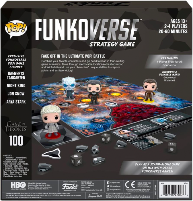 
                  
                    Funkoverse - Game of Thrones 100 4pk Board * Game
                  
                