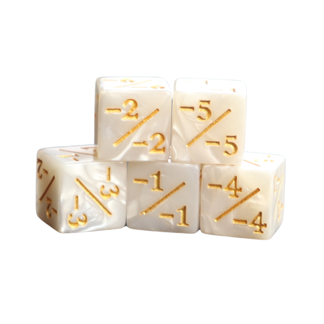
                  
                    Negative Counter Dice (-1-1) - 5 Pack -  Magic: the Gathering counter dice
                  
                