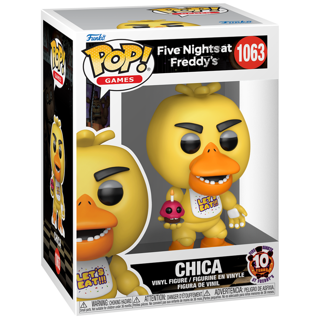 
                  
                    Five Nights at Freddy's: 10th Anniversary - Chica with Cupcake Pop! Vinyl Figure
                  
                