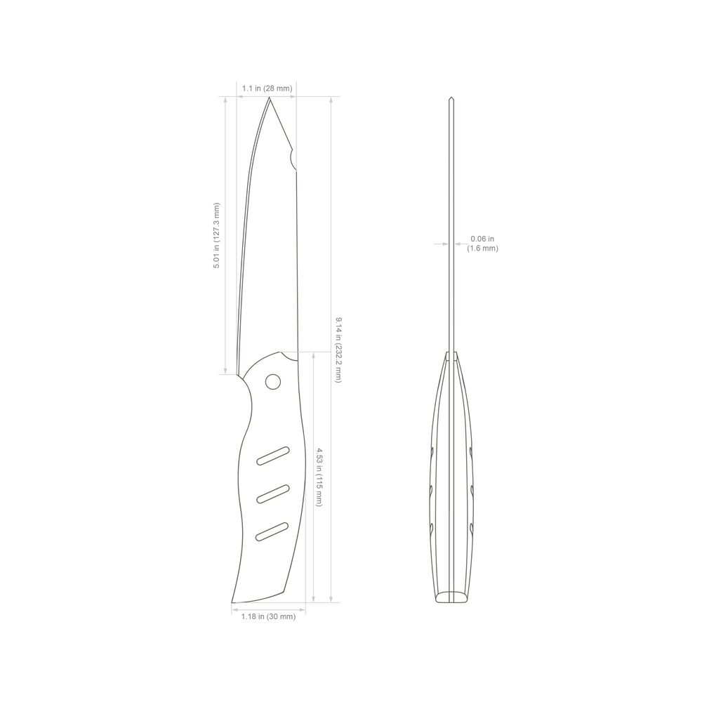 
                  
                    Olight-Oremake Sheepdog Professional Super Sharp Chef's Knife - 5-inch Utility Knife
                  
                