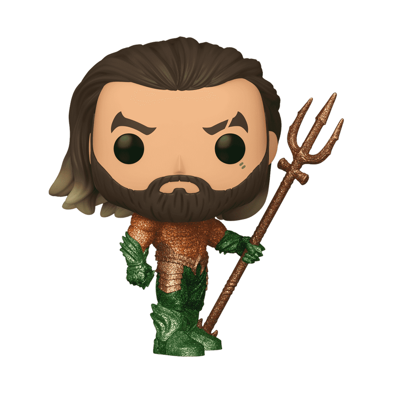 Funko Pop! Movies: Aquaman and the Lost Kingdom - Aquaman with Trident (Diamond Glitter Exclusive) Vinyl Figure #1301