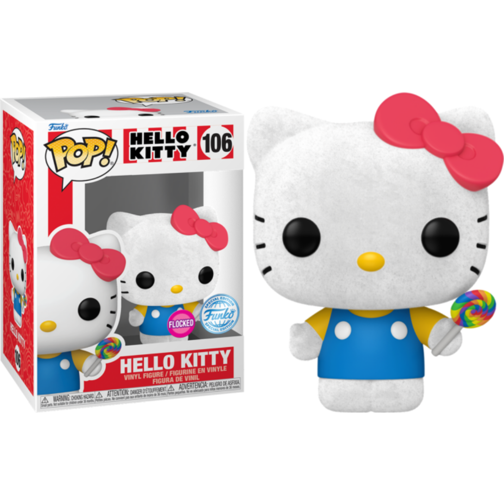 Hello Kitty - Hello Kitty with Lollipop (Flocked) Pop! Vinyl Figure