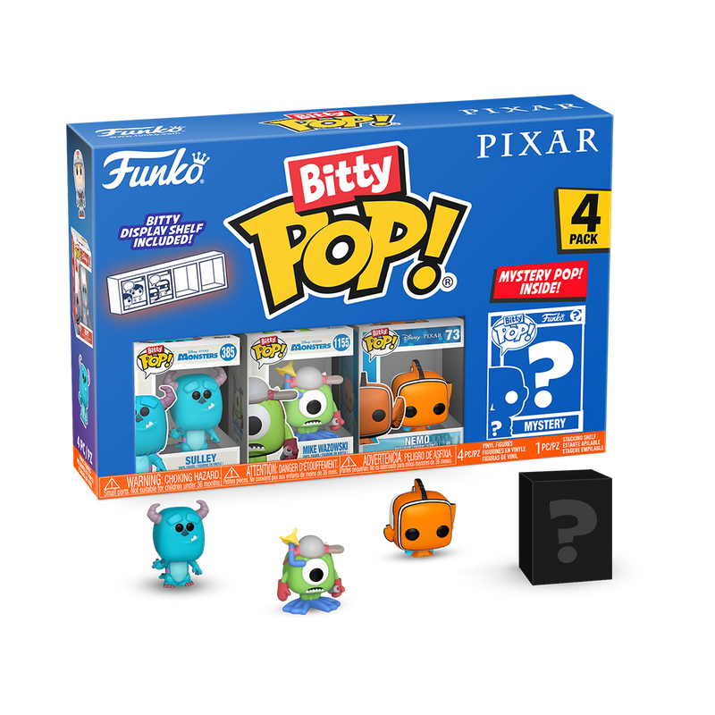 Funko Bitty Pop! Disney Pixar Monsters, Inc. 4-Pack Mini Collectible Figures