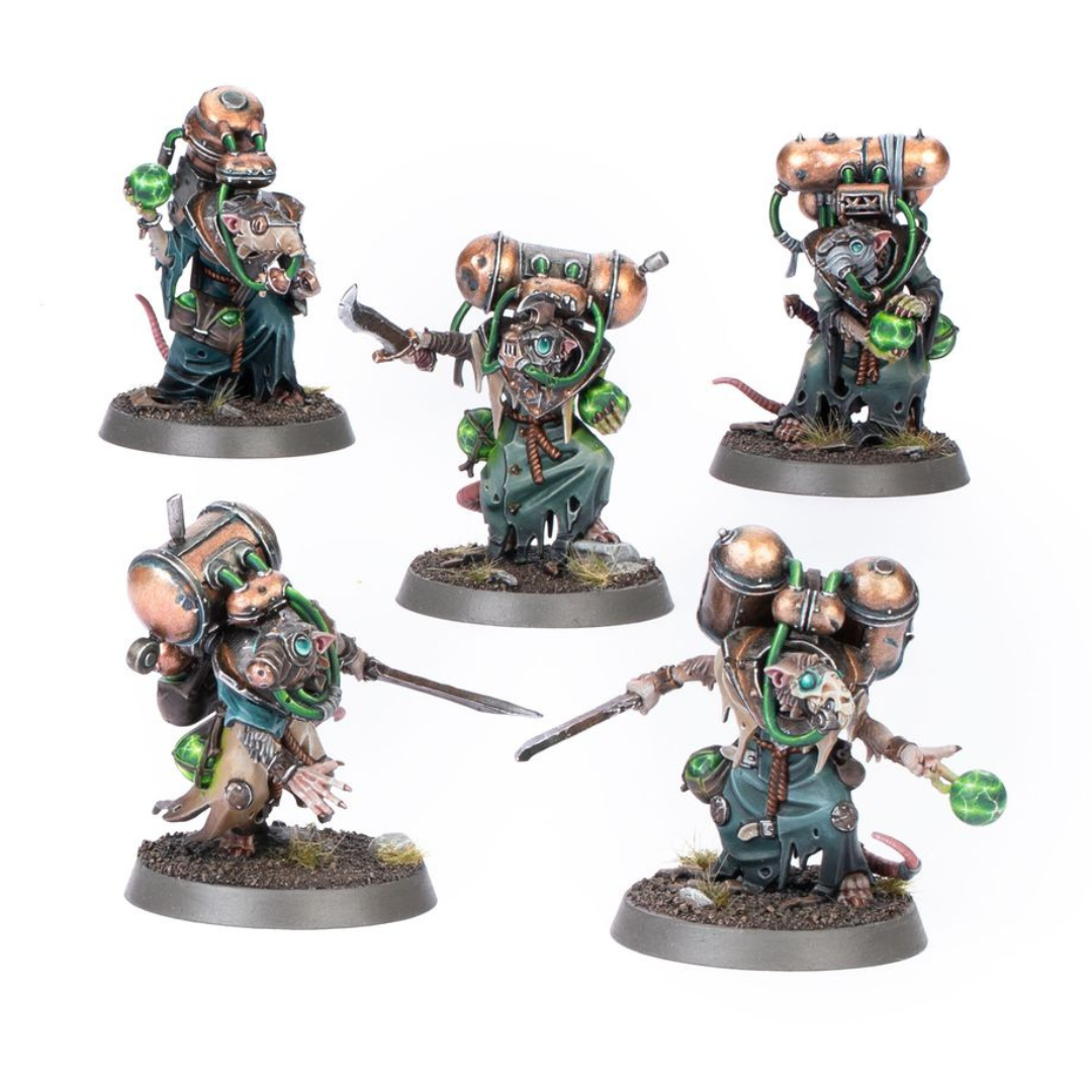 
                  
                    Skaven: Acolyte Globadiers - Warhammer: Age of Simgar
                  
                