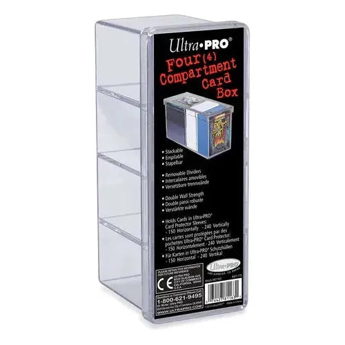 Ultra Pro 4 Compartment Card Box-UltraPro-ProHobbies