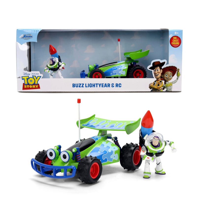 Disney Pixar Toy Story - Hollywood Rides 1:24 Scale RC Buggy with Buzz Lightyear Die-Cast Vehicle and Figure