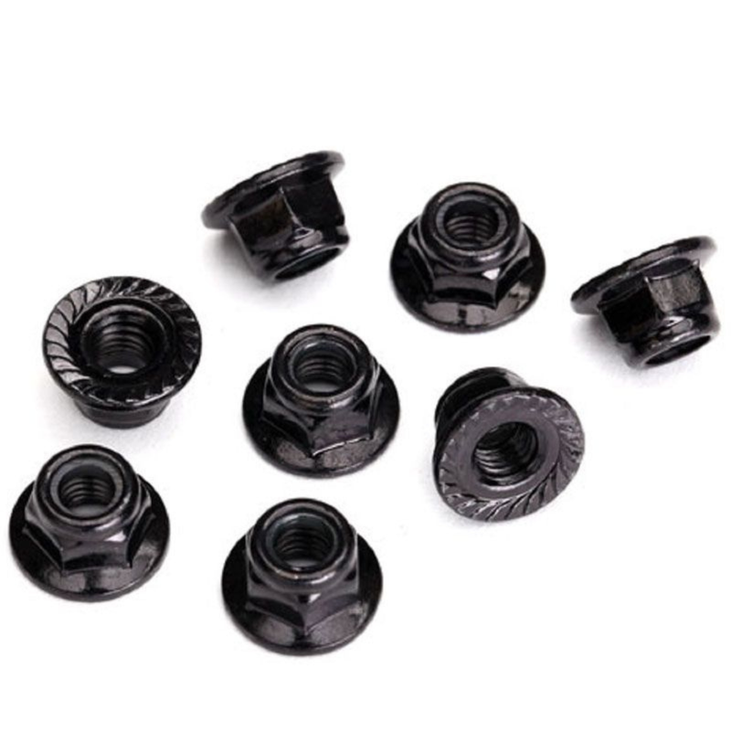 TRAXXAS NUTS 5MM FLANGED NYLON LOCKING (8)