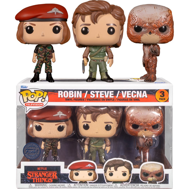 Stranger Things - Robin Steve & Vecna US Exclusive Pop! 3-Pack