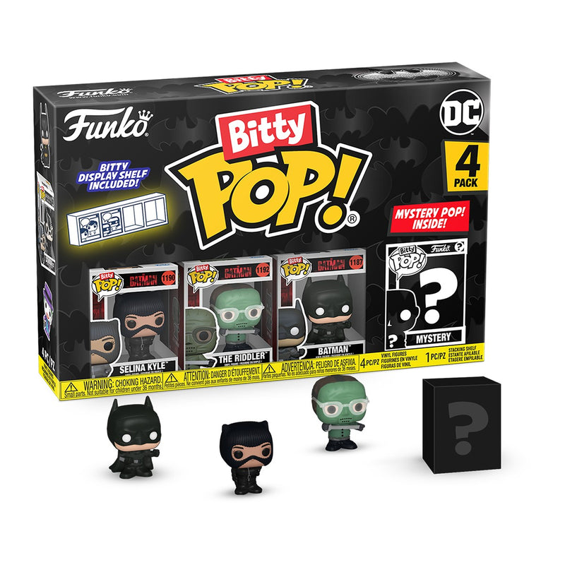 Batman - The Batman, Selina Kyle, The Riddler & Mystery Series 02 Bitty Pop! Vinyl Figure 4-Pack