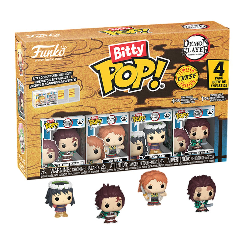 Demon Slayer - Tanjiro Bitty Pop! 4-Pack