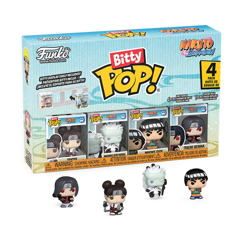 Naruto: Shippuden - Tenten, Madara, Might Guy & Itachi Uchiha Bitty Pop! Vinyl Figure 4-Pack