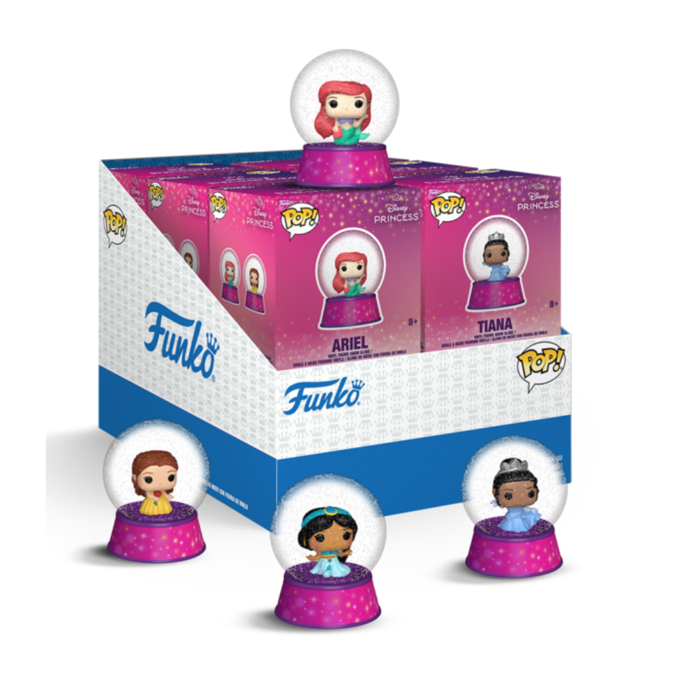 Disney Princess - Bitty Pop! Mini Snow Globes Vinyl Figures - 1pcs