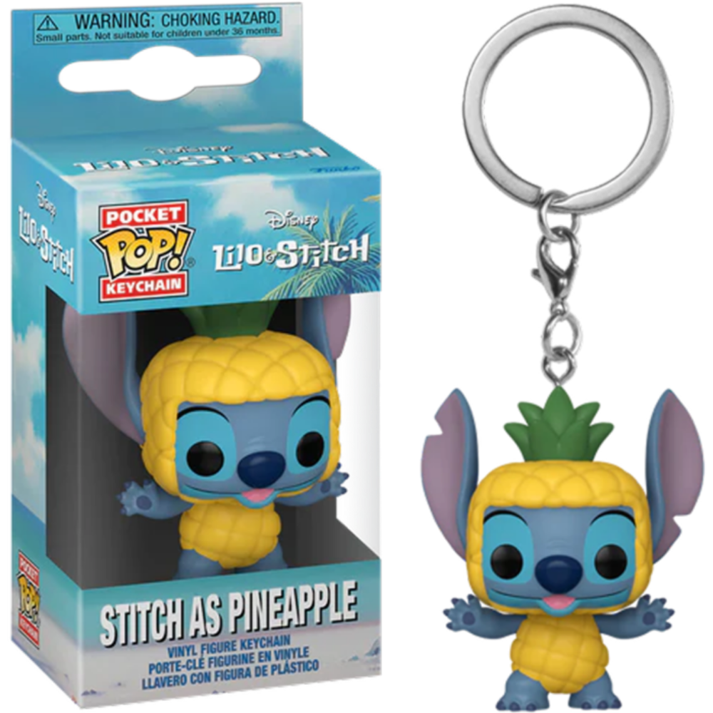 Lilo & Stitch - Stitch as Pineapple Pocket Pop! Keychain